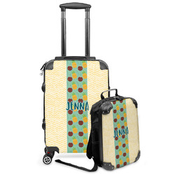 Pineapples and Coconuts Kids 2-Piece Luggage Set - Suitcase & Backpack (Personalized)