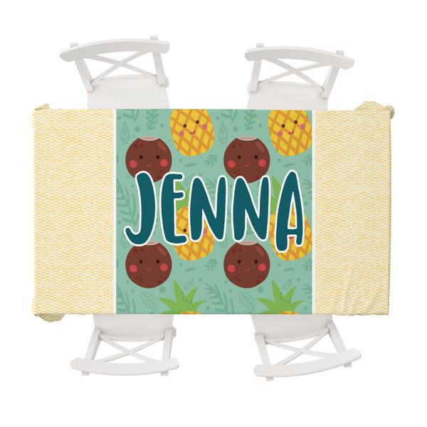 Custom Pineapples and Coconuts Tablecloth - 58"x102" (Personalized)