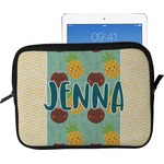Pineapples and Coconuts Tablet Case / Sleeve - Large (Personalized)