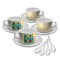 Pineapples and Coconuts Tea Cup - Set of 4