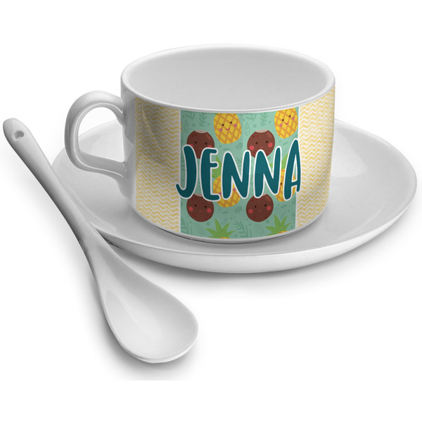 Custom Pineapples and Coconuts Tea Cup (Personalized)