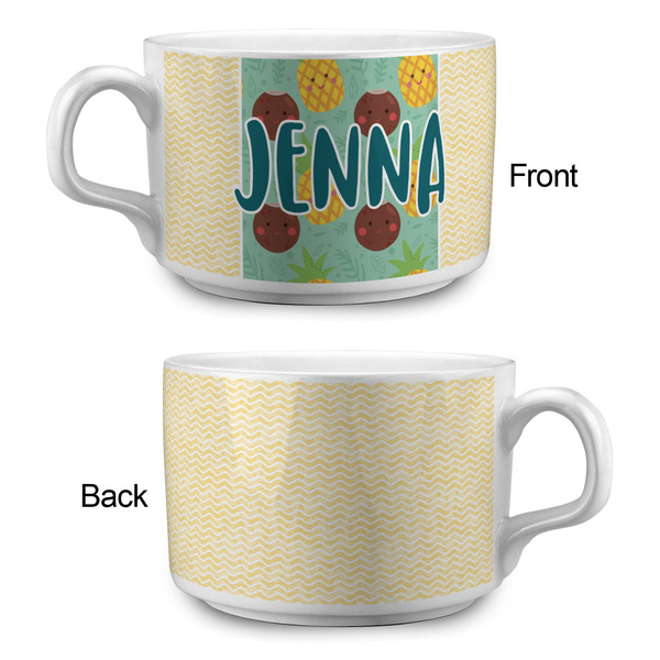 Pineapples and Coconuts Tea Cup - Single Apvl