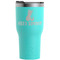 Pineapples and Coconuts Teal RTIC Tumbler (Front)
