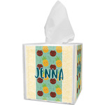 Pineapples and Coconuts Tissue Box Cover (Personalized)