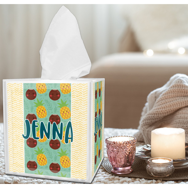 Pineapples and Coconuts Tissue Box - LIFESTYLE