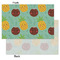 Pineapples and Coconuts Tissue Paper - Heavyweight - Small - Front & Back