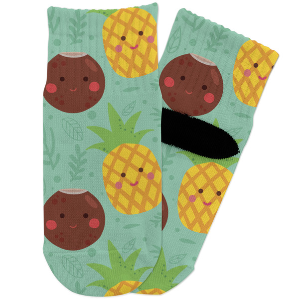 Custom Pineapples and Coconuts Toddler Ankle Socks