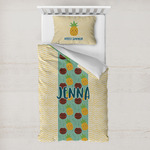 Pineapples and Coconuts Toddler Bedding w/ Name or Text