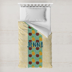 Pineapples and Coconuts Toddler Duvet Cover w/ Name or Text