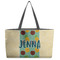 Pineapples and Coconuts Tote w/Black Handles - Front View