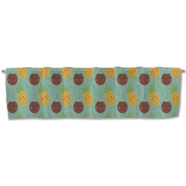 Pineapples and Coconuts Valance - Front