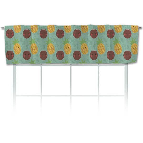 Custom Pineapples and Coconuts Valance
