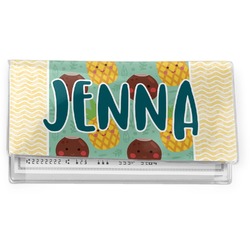Pineapples and Coconuts Vinyl Checkbook Cover (Personalized)