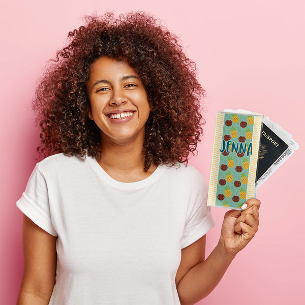 Pineapples and Coconuts Vinyl Document Holder - LIFESTYLE