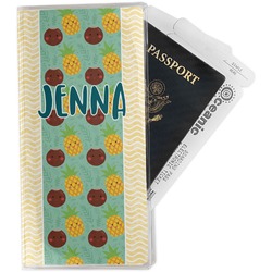 Pineapples and Coconuts Travel Document Holder