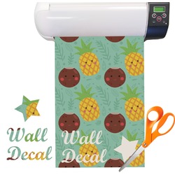 Pineapples and Coconuts Vinyl Sheet (Re-position-able)