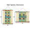 Pineapples and Coconuts Wall Hanging Tapestries - Parent/Sizing