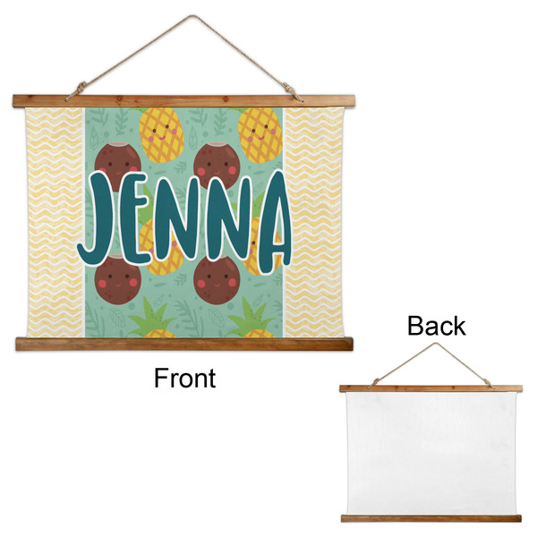 Pineapples and Coconuts Wall Hanging Tapestry - Landscape - APPROVAL