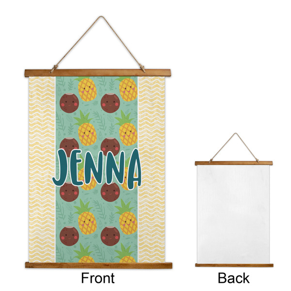 Pineapples and Coconuts Wall Hanging Tapestry - Portrait - APPROVAL
