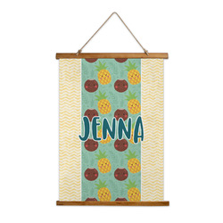 Pineapples and Coconuts Wall Hanging Tapestry - Tall (Personalized)