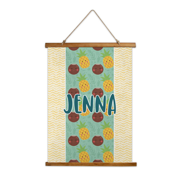 Custom Pineapples and Coconuts Wall Hanging Tapestry (Personalized)