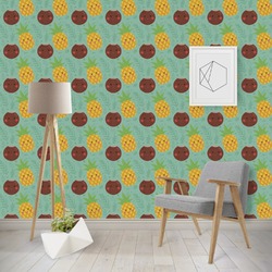 Pineapples and Coconuts Wallpaper & Surface Covering (Water Activated - Removable)