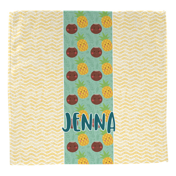 Pineapples and Coconuts Washcloth - Front - No Soap