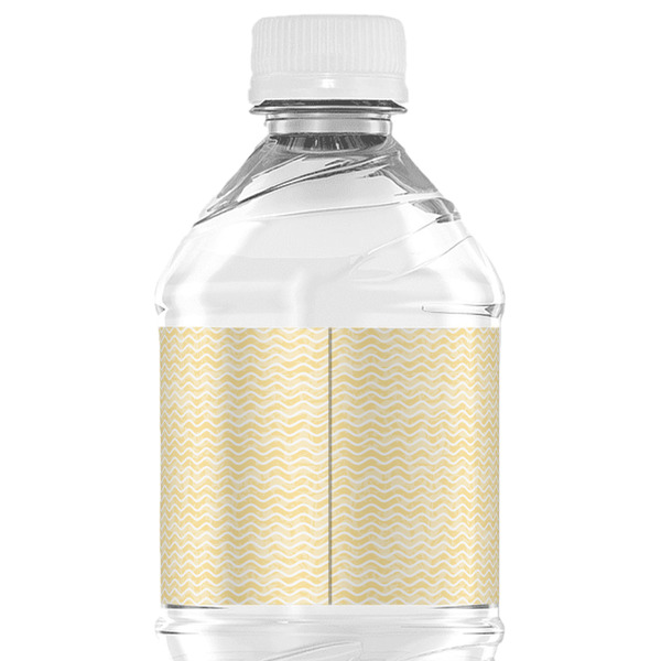 Pineapples and Coconuts Water Bottle Label - Back View