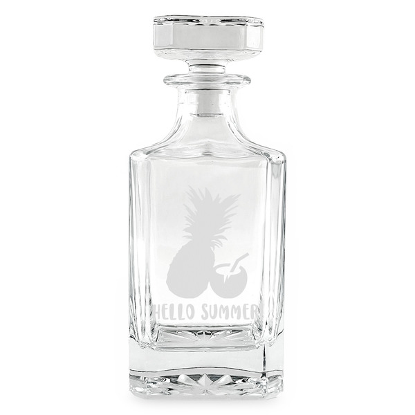 Pineapples and Coconuts Whiskey Decanter - 26oz Square - APPROVAL