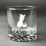 Pineapples and Coconuts Whiskey Glass - Engraved (Personalized)