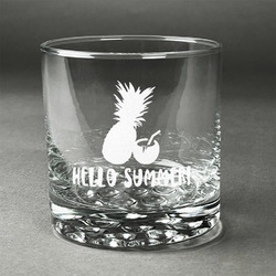 Pineapples and Coconuts Whiskey Glass (Single) (Personalized)