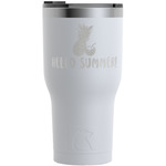 Pineapples and Coconuts RTIC Tumbler - White - Engraved Front (Personalized)
