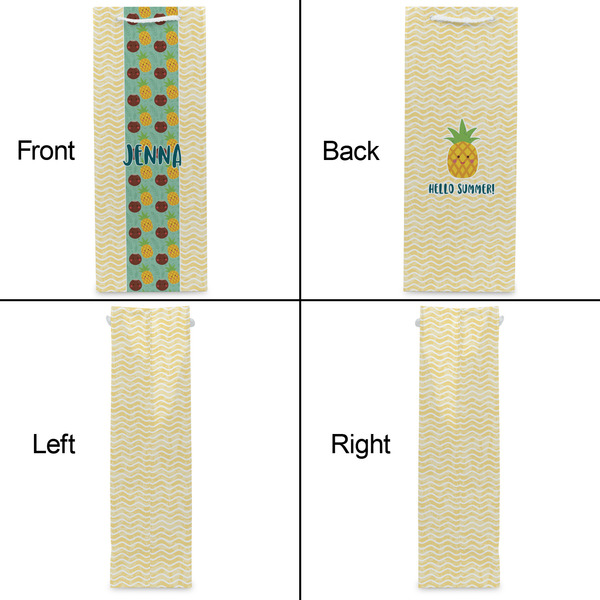 Pineapples and Coconuts Wine Gift Bag - Gloss - Approval