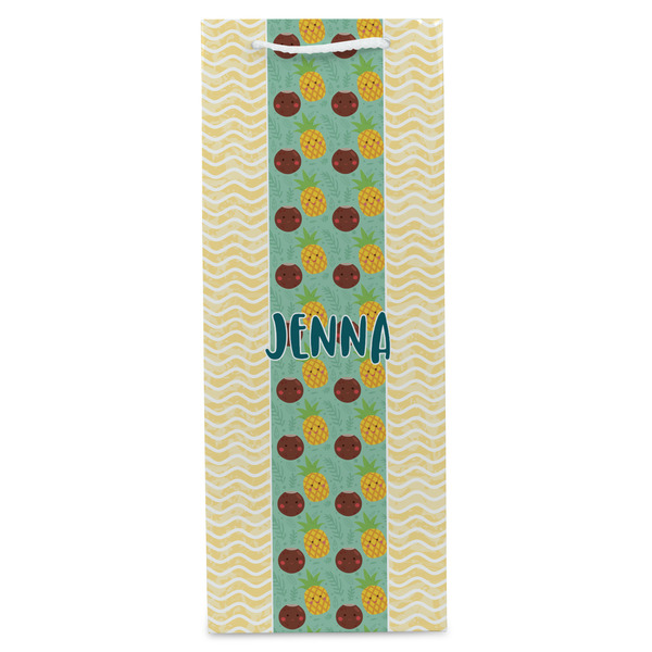 Pineapples and Coconuts Wine Gift Bag - Gloss - Front