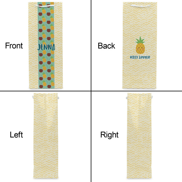 Pineapples and Coconuts Wine Gift Bag - Matte - Approval