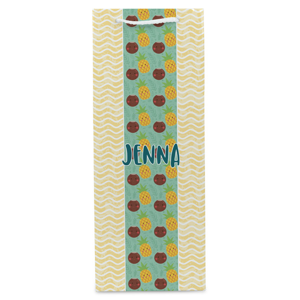 Pineapples and Coconuts Wine Gift Bag - Matte - Front
