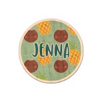 Pineapples and Coconuts Genuine Maple or Cherry Wood Sticker (Personalized)