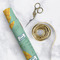 Pineapples and Coconuts Wrapping Paper Roll - Matte - In Context