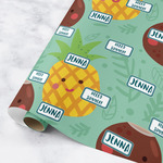 Pineapples and Coconuts Wrapping Paper Roll - Small (Personalized)