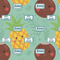 Pineapples and Coconuts Wrapping Paper Square