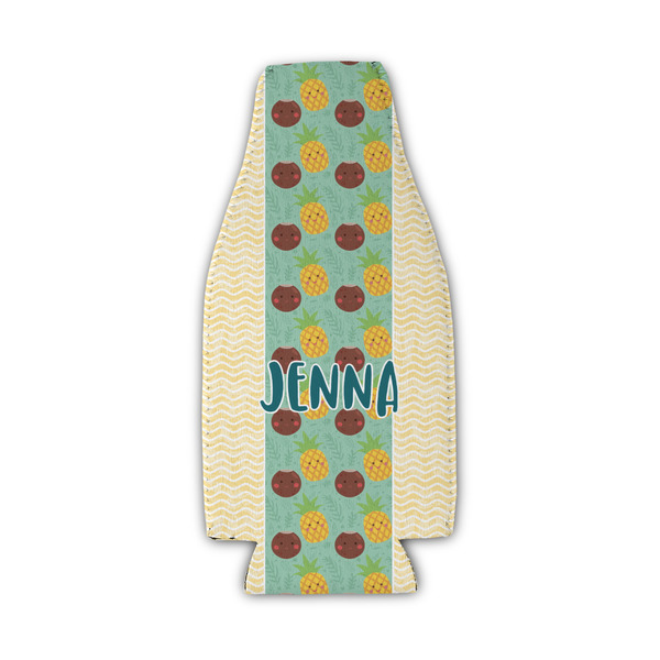 Custom Pineapples and Coconuts Zipper Bottle Cooler (Personalized)