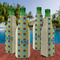 Pineapples and Coconuts Zipper Bottle Cooler - Set of 4 - LIFESTYLE