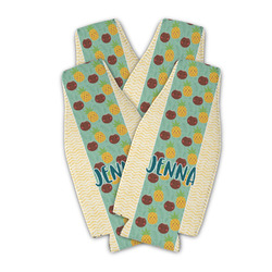 Pineapples and Coconuts Zipper Bottle Cooler - Set of 4 (Personalized)