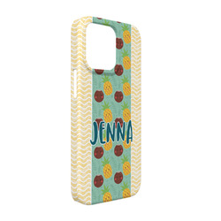 Pineapples and Coconuts iPhone Case - Plastic - iPhone 13 Pro (Personalized)