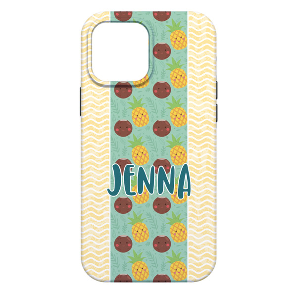 Pineapples and Coconuts iPhone 13 Pro Max Tough Case - Back