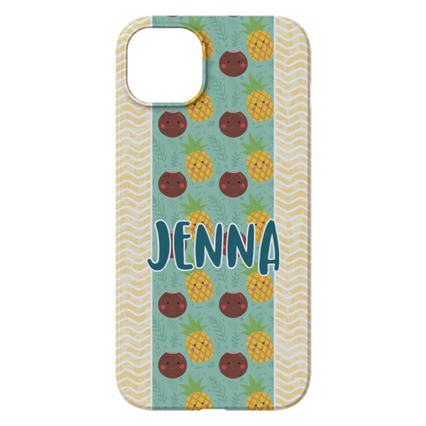 Pineapples and Coconuts iPhone 14 Plus Case - Back