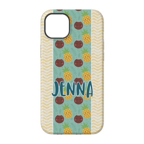 Pineapples and Coconuts iPhone 14 Pro Tough Case - Back