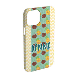 Pineapples and Coconuts iPhone Case - Plastic - iPhone 15 (Personalized)