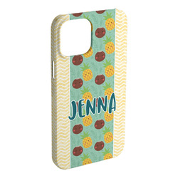 Pineapples and Coconuts iPhone Case - Plastic - iPhone 15 Plus (Personalized)