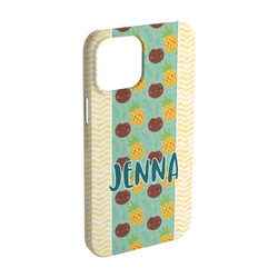 Pineapples and Coconuts iPhone Case - Plastic - iPhone 15 Pro (Personalized)